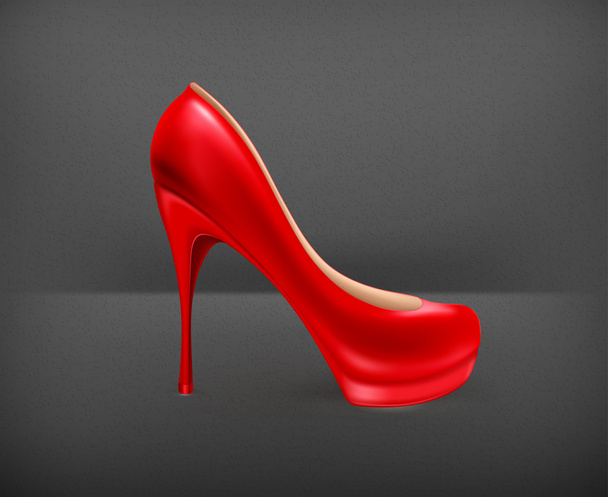 Ladies shoe, vector - Vector, Image
