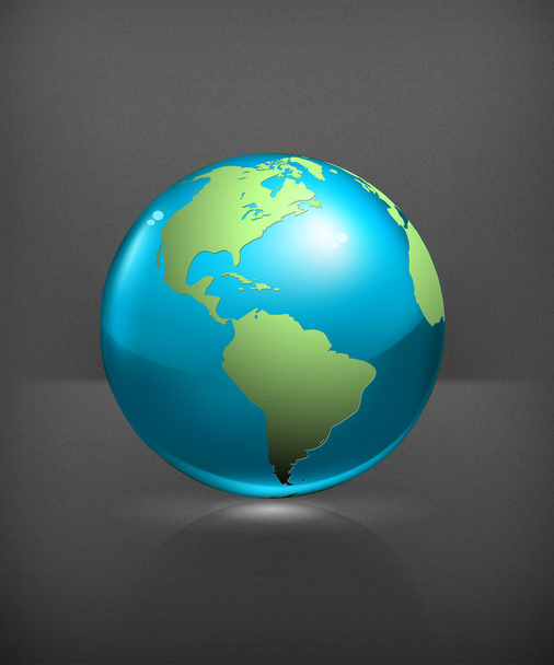 Blue globe, vector - Vector, Image