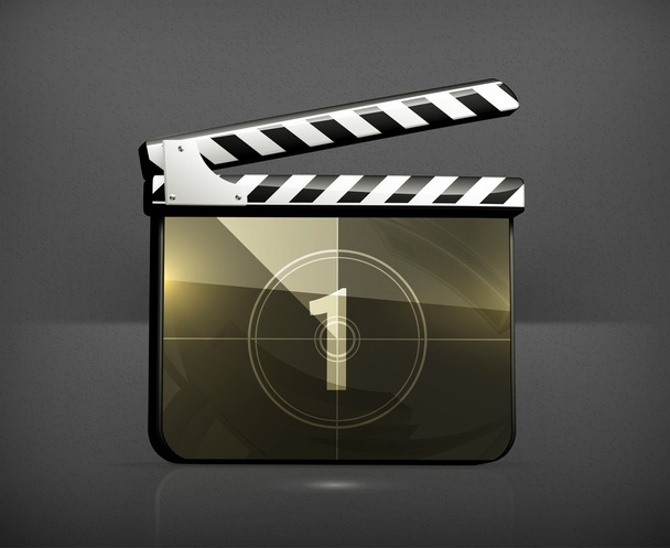 Movie clap, vector - Vetor, Imagem