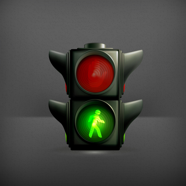 Green light, vector - Vektor, Bild