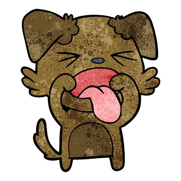 ilustração vetorial de cão feliz desenhos animados
 - Vetor, Imagem
