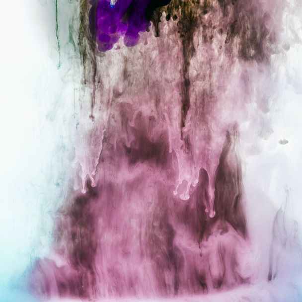 creative background with violet splashes of paint - Photo, Image