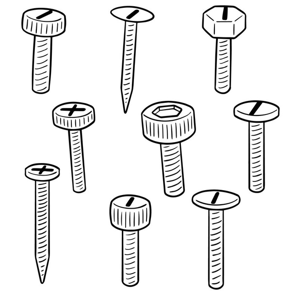 vector set of screw - Vector, Image