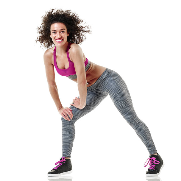woman dancer dancing fitness isolated - Photo, image