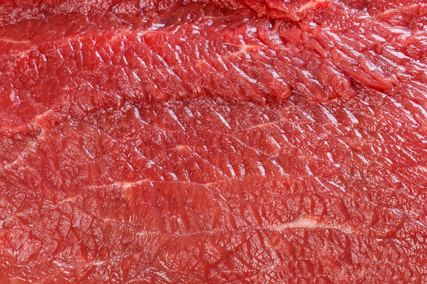 Raw red beef meat macro texture or background - Foto, Imagem