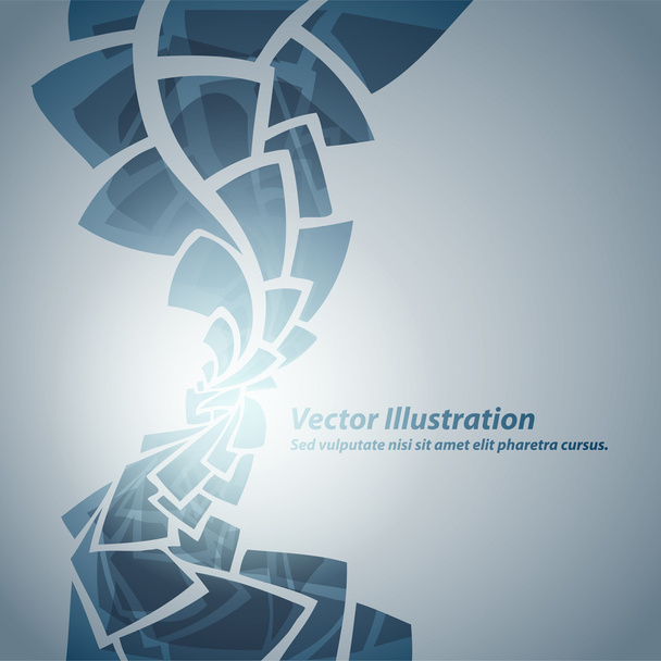 Fondo azul abstracto. Ilustración vectorial.  - Vector, Imagen