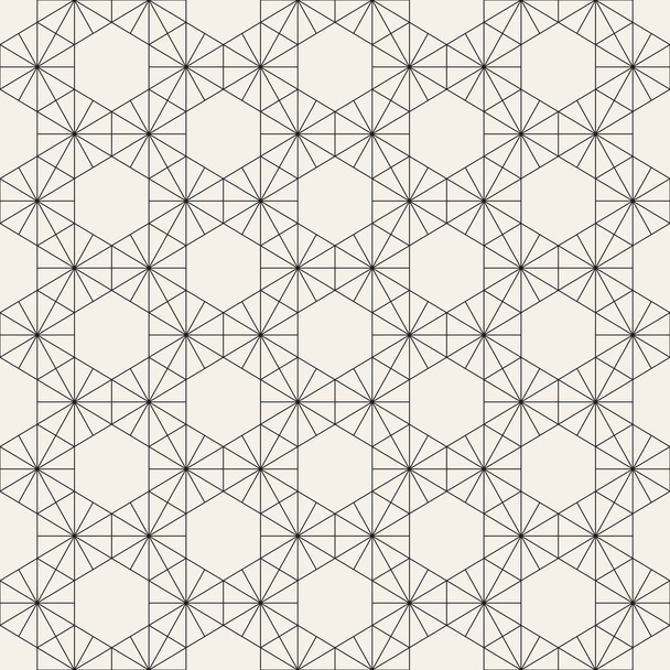 Padrão geométrico sem costura vetorial. Simples linhas abstratas treliça. Repetindo elementos fundo elegante
 - Vetor, Imagem