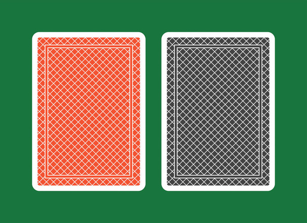 Jugando al Card Back, rojo y negro
 - Vector, Imagen