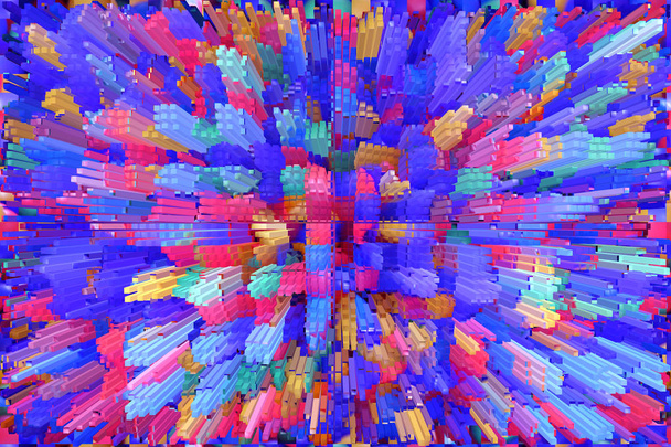 Abstrakti monivärinen räjähdys. Tekstuuri väriabstraktioilla
 - Valokuva, kuva