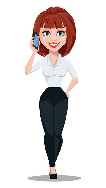 Businesswoman cartoon character - Vector, Image