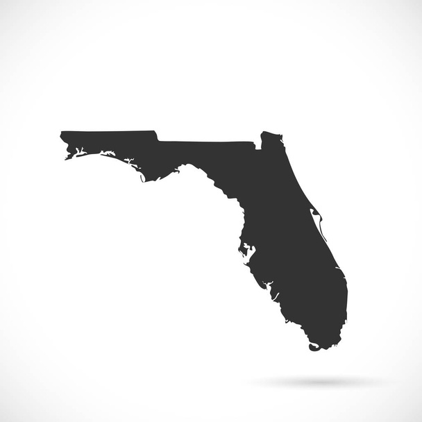 Florida harita illüstrasyon - Vektör, Görsel