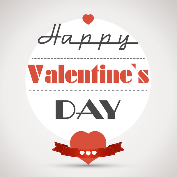 happy valentinecard with hearts - Vector, Image