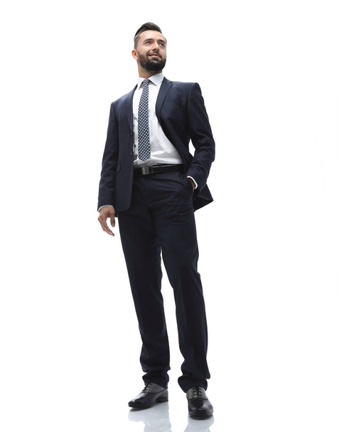in full growth. businessman with crossed arms - Foto, immagini
