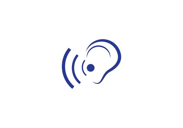 Szablon Logo słuchu  - Wektor, obraz