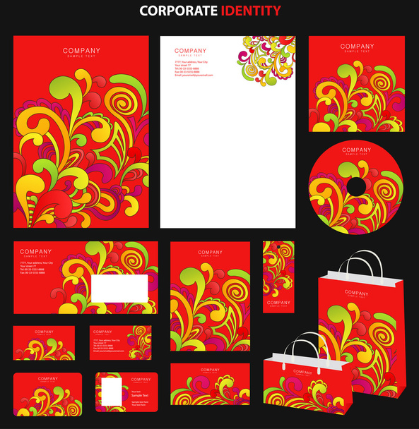 Red Business style (template) - Vector, Imagen