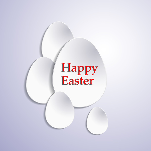 Paper easter eggs - Vector, Image