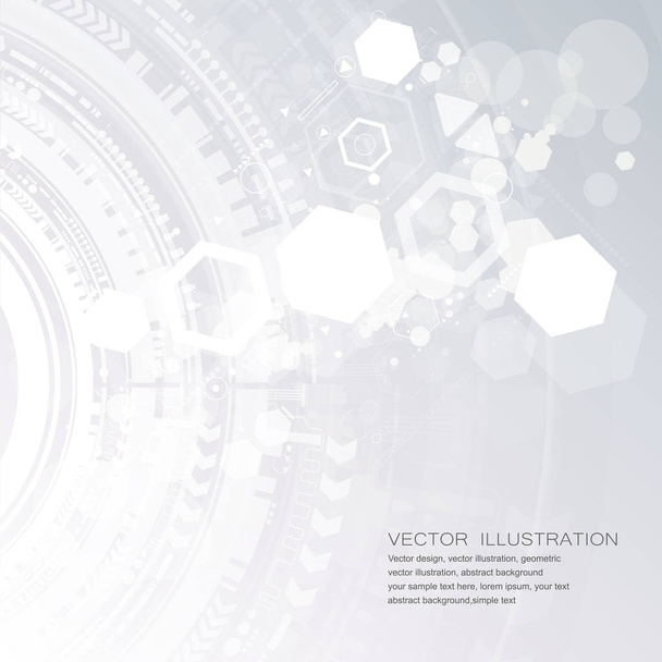 Abstract technological background with various technological elements. Structure pattern technology backdrop. Vector - Vektor, kép