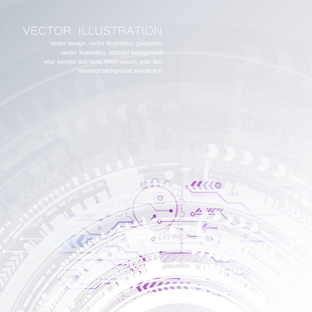 Abstract technological background with various technological elements. Structure pattern technology backdrop. Vector - Vetor, Imagem