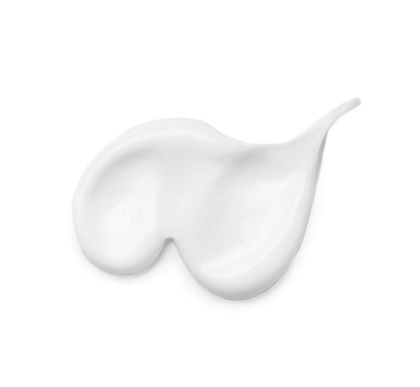 Cream smears on white background. Cosmetic product - Foto, immagini