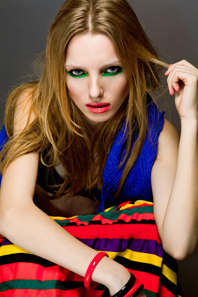Colorful girl - Photo, Image