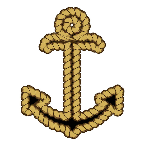 Logo d'ancrage nautique vectoriel. Icône. Maritime. Symbole d'illustration de bateau de mer
 - Vecteur, image