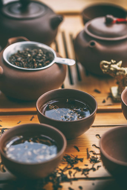 Cérémonie du thé chinois. - Photo, image