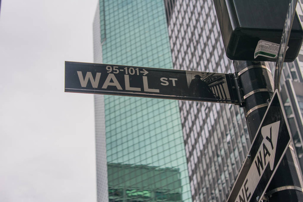 Wall Street znak - Zdjęcie, obraz