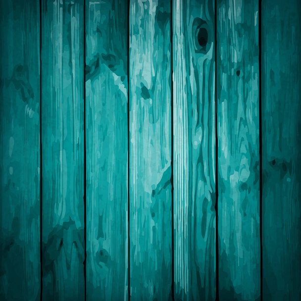 modré pozadí. Dřevěné tyrkysové pozadí. textura o - Vektor, obrázek