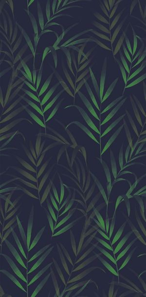 ジャングルの葉シームレスなベクトル パターン - ベクター画像