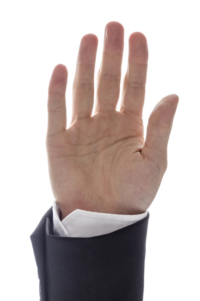 Hand of a man showing palm - Fotó, kép