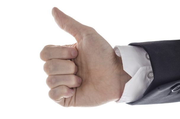Business man with thumb up sign - Photo, Image