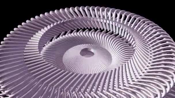 pohybující rotující zlaté stříbrné metal Geary řetězové prvky bezešvé smyčka animace 3d pohybu grafiku na pozadí nové kvality průmyslové techno stavební futuristické Super pěkné radostné video záznam - Záběry, video