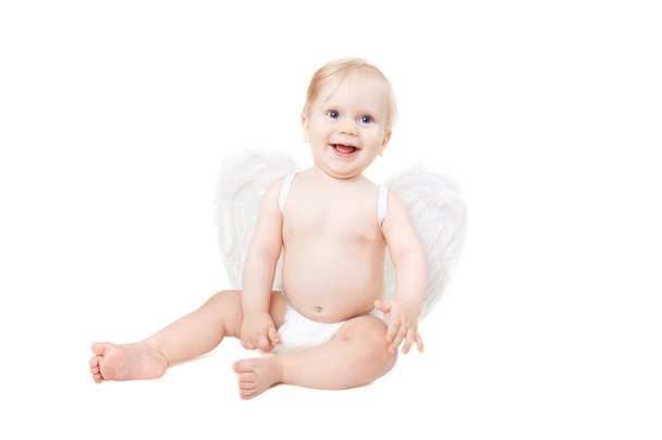 Adorable valentine baby angel - Фото, зображення