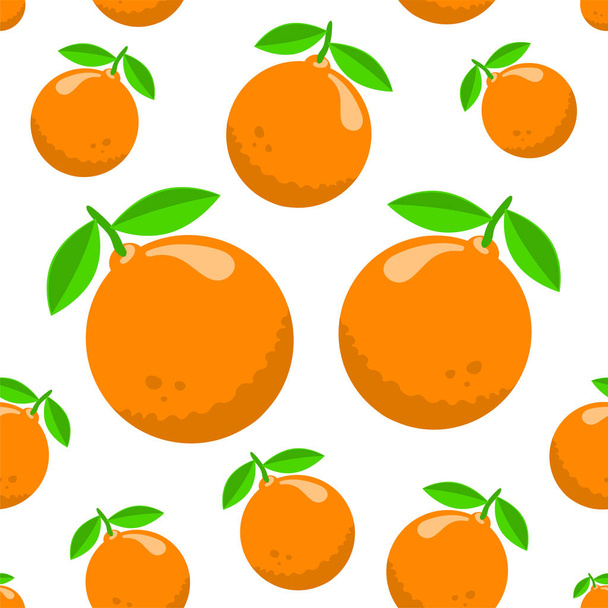 Muster mit Orangen - Vektor, Bild