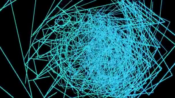 gráficos en movimiento con líneas de blu animadas sobre fondo negro
 - Metraje, vídeo