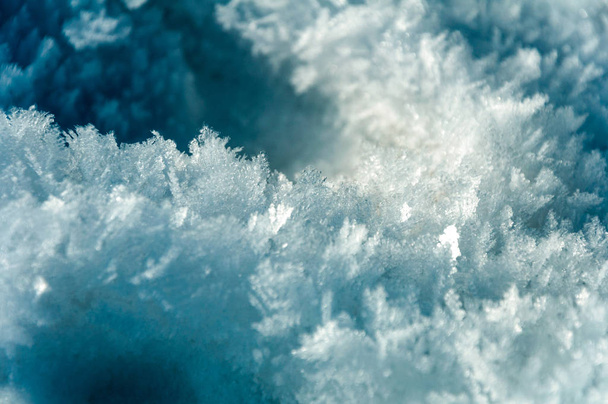Image of the surface covered by snow making beautiful texture - Valokuva, kuva