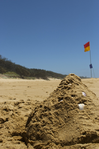Homokvárat, egy ausztrál Beach - Fotó, kép