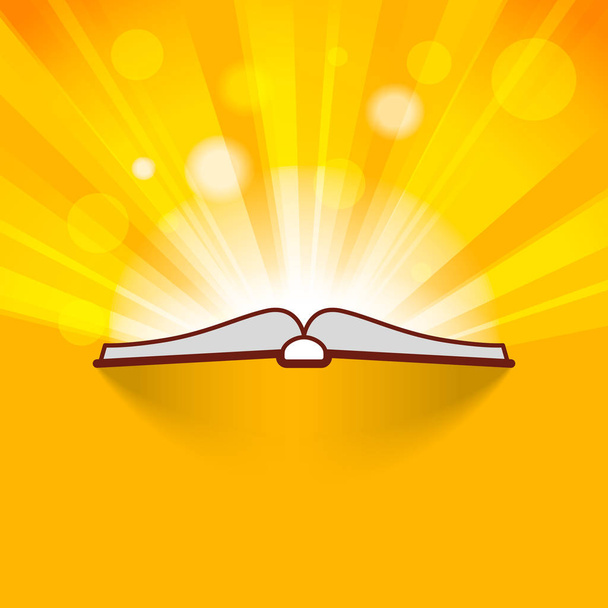 Flat Line jednoduché otevřenou knihu ikona - Fotografie, Obrázek