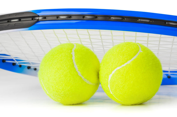 Tennis racket and balls - Foto, Bild