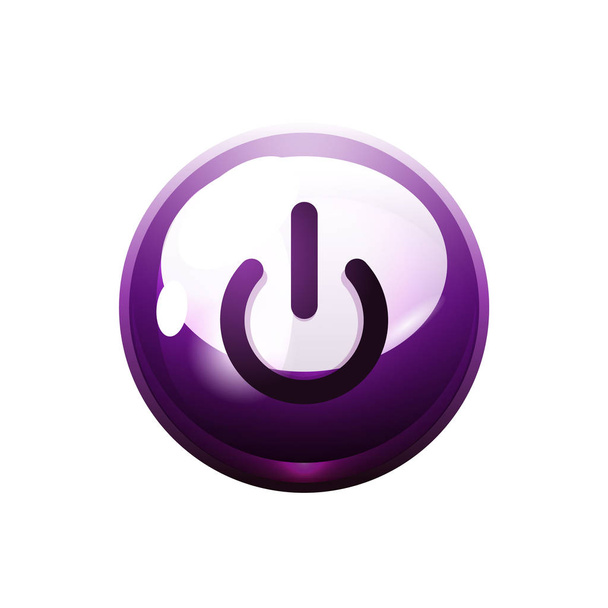 icône bouton d'alimentation, symbole de démarrage
 - Vecteur, image