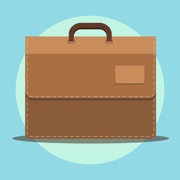 Flat icon briefcase. Business icon. - Vector, afbeelding