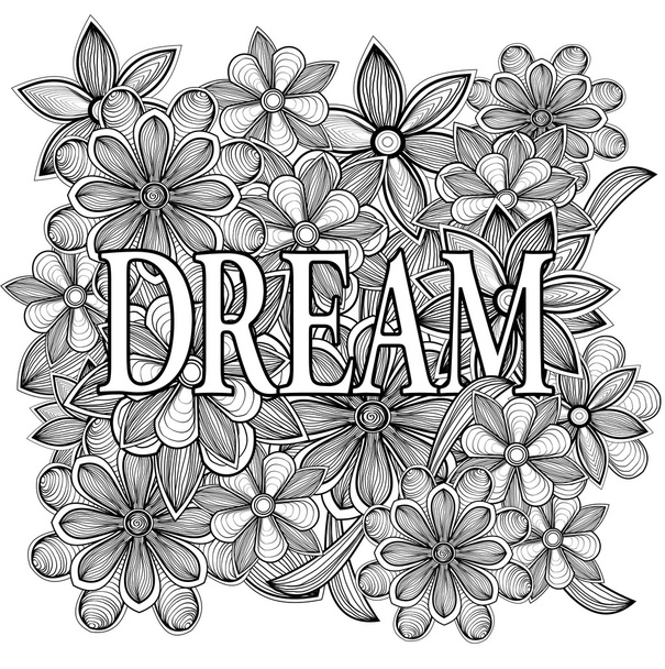 Dream. Hand drawn illustration - Fotografie, Obrázek