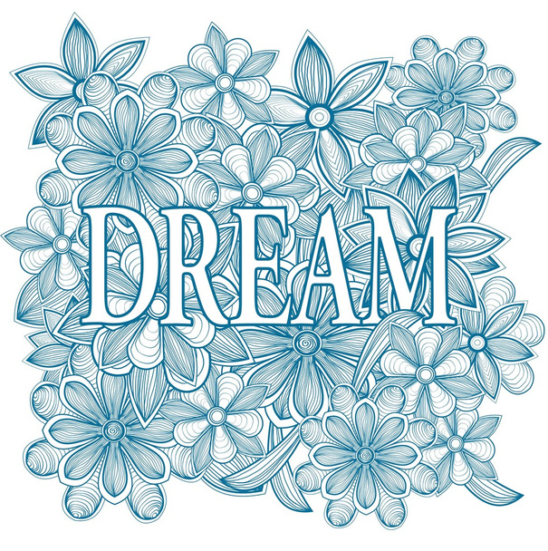 Dream. Hand drawn illustration - Photo, Image