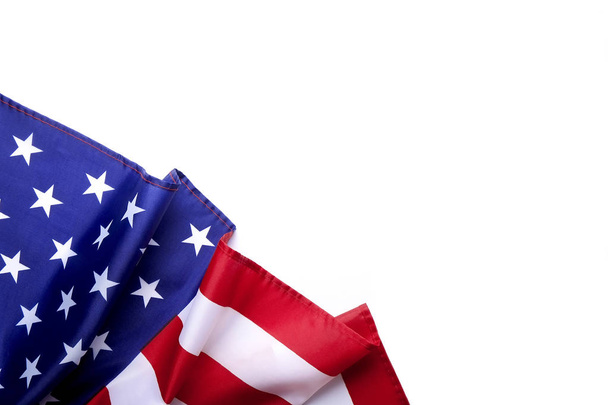 Background flag of the United States of America for national federal holidays celebration and mourning remembrance day. USA symbolics. - Valokuva, kuva