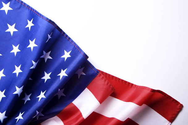 Bandera de fondo de los Estados Unidos de América para la celebración nacional de los días festivos federales y el día del luto. USA simbolics
. - Foto, imagen