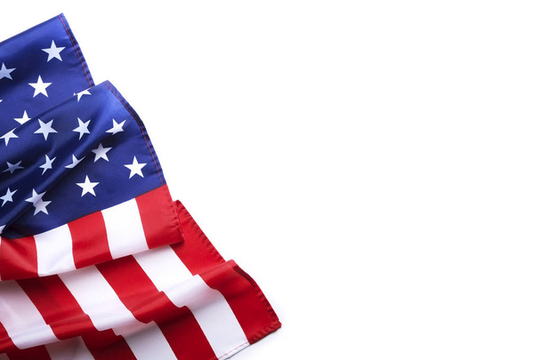 Background flag of the United States of America for national federal holidays celebration and mourning remembrance day. USA symbolics. - Valokuva, kuva
