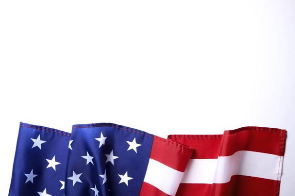 Hintergrund Flagge der Vereinigten Staaten von Amerika für nationale Feiertage Feier und Trauer Gedenktag. Symbolpolitik der USA. - Foto, Bild