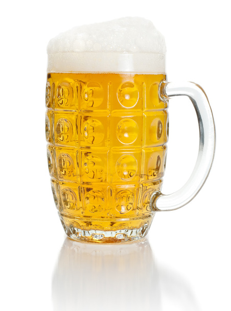 Pint of lager beer - Fotoğraf, Görsel
