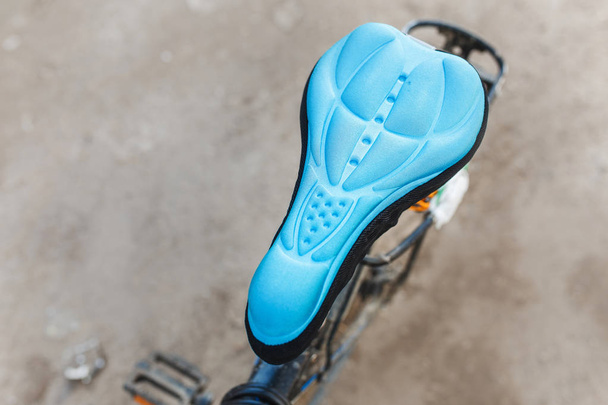 gel sela esportiva macia para um close-up de bicicleta
 - Foto, Imagem