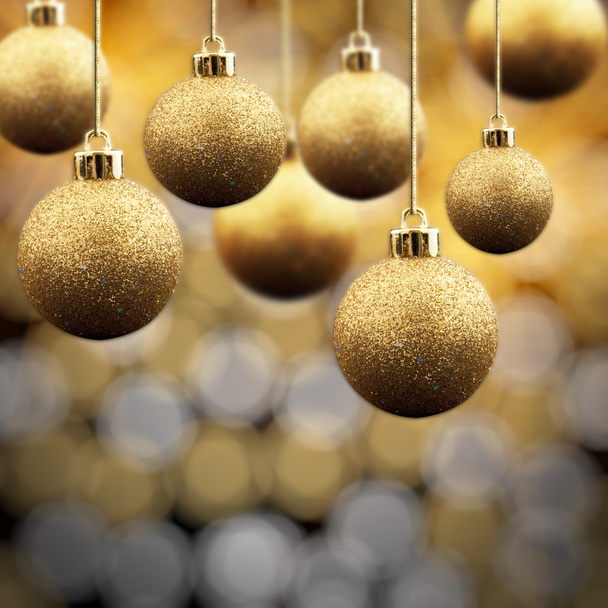 Золото новорічні кулі
 - Фото, зображення